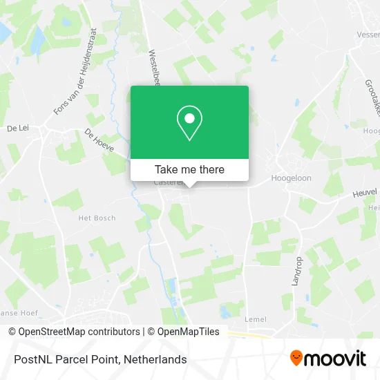 Postnl Pakketpunt map