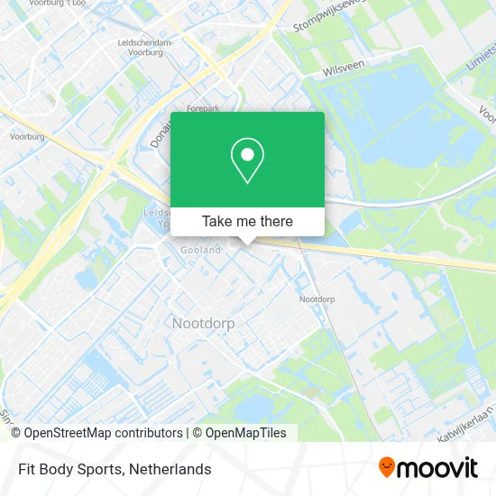 Fit Body Sports map