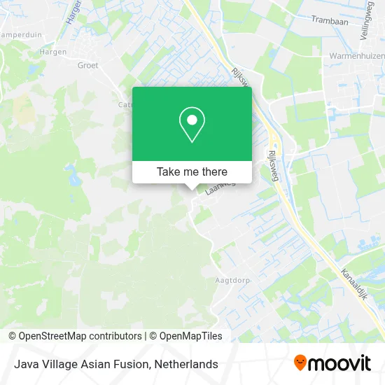 Java Village Asian Fusion map