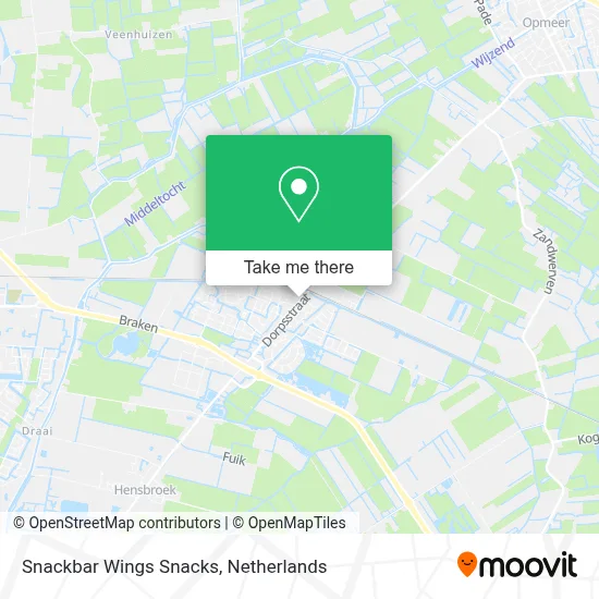 Snackbar Wings Snacks map