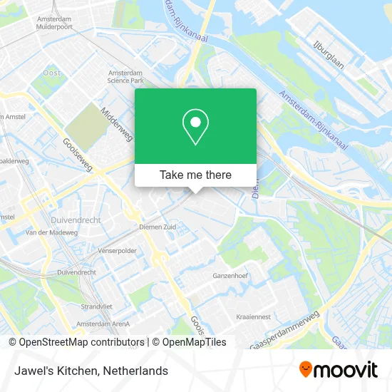 Jawel's Kitchen map
