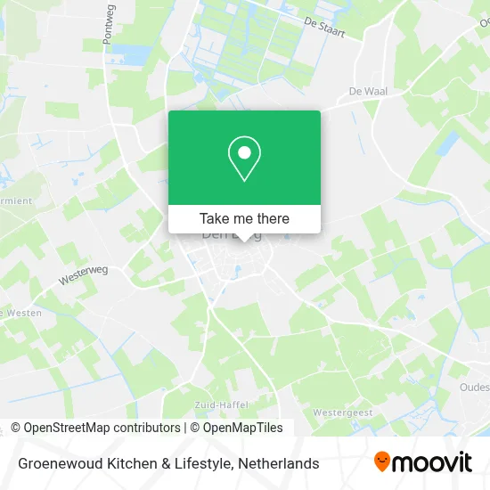 Groenewoud Kitchen & Lifestyle map