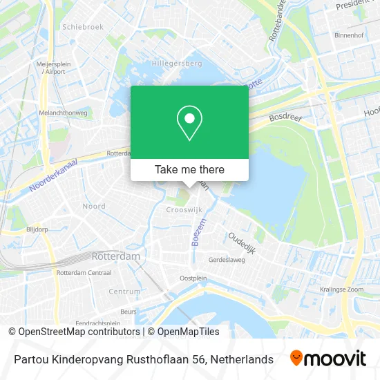 Partou Kinderopvang Rusthoflaan 56 map