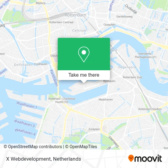 X Webdevelopment Karte