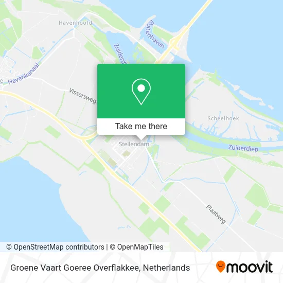 Groene Vaart Goeree Overflakkee map