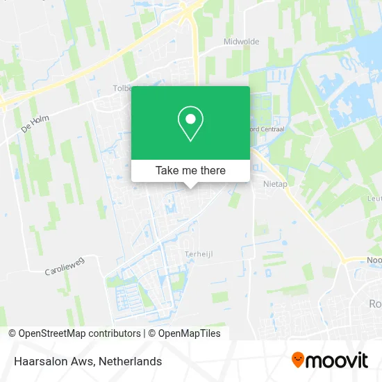 Haarsalon Aws map
