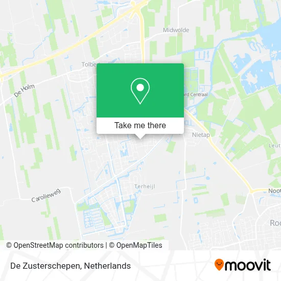De Zusterschepen Karte
