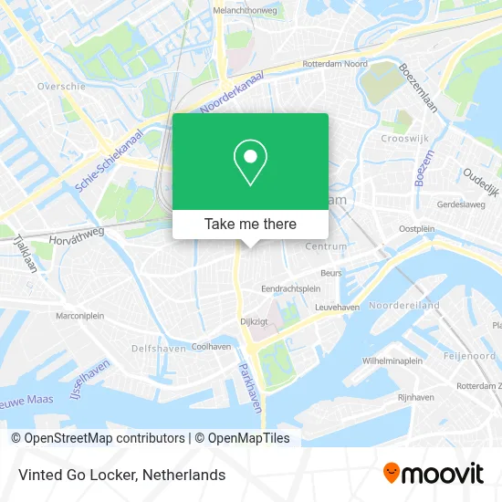Vinted Go Locker map