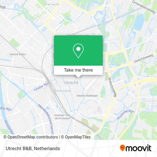 Utrecht B&B map