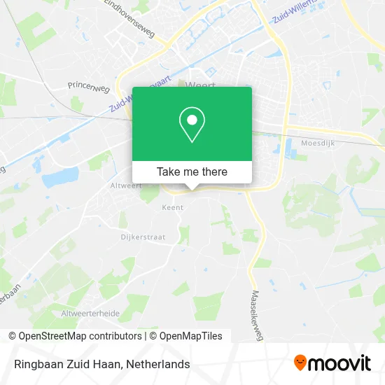 Ringbaan Zuid Haan map