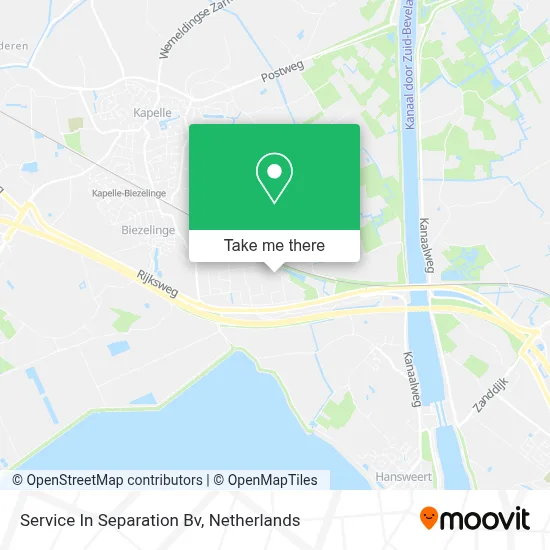 Service In Separation Bv map