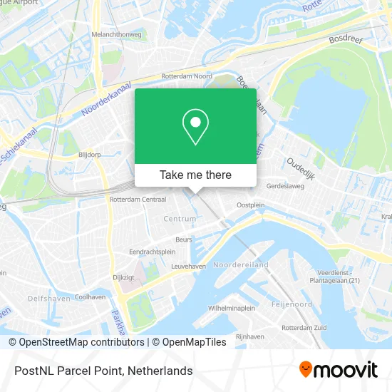 Postnl Pakketpunt map