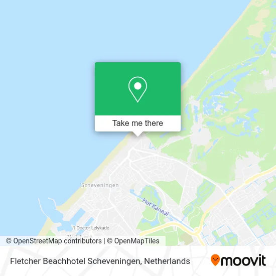 Fletcher Beachhotel Scheveningen map