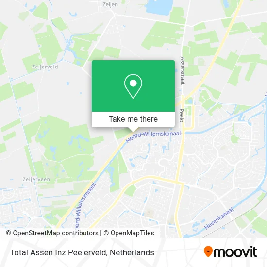 Total Assen Inz Peelerveld map