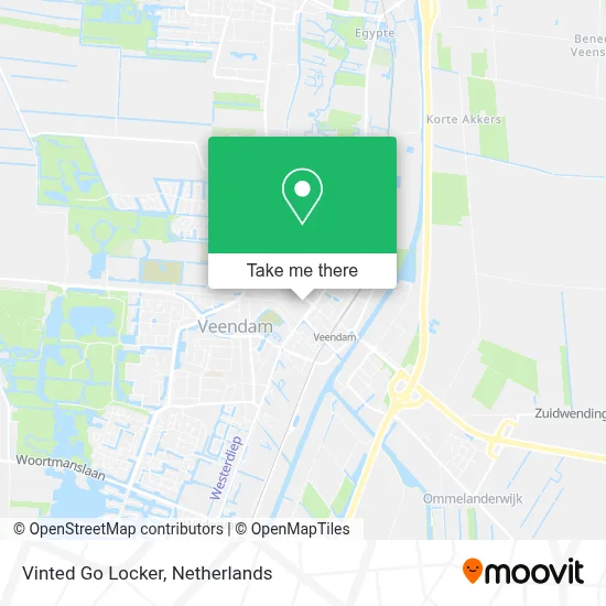 Vinted Go Locker map