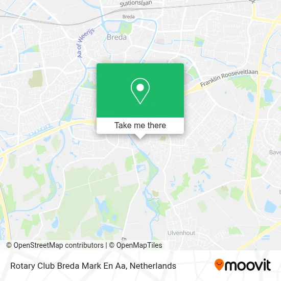 Rotary Club Breda Mark En Aa map