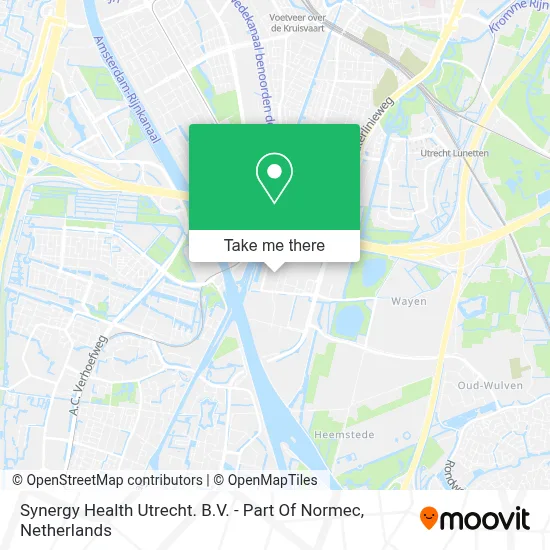 Synergy Health Utrecht. B.V. - Part Of Normec map