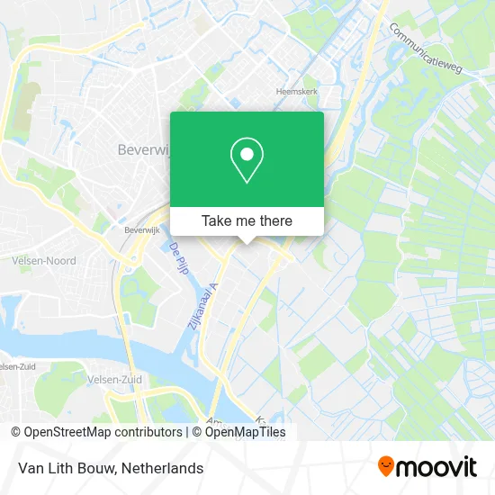 Van Lith Bouw map