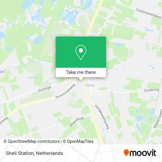 Shell Station map