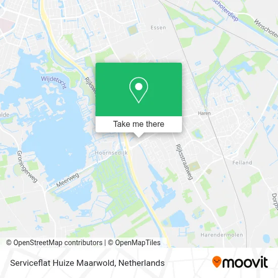 Serviceflat Huize Maarwold map