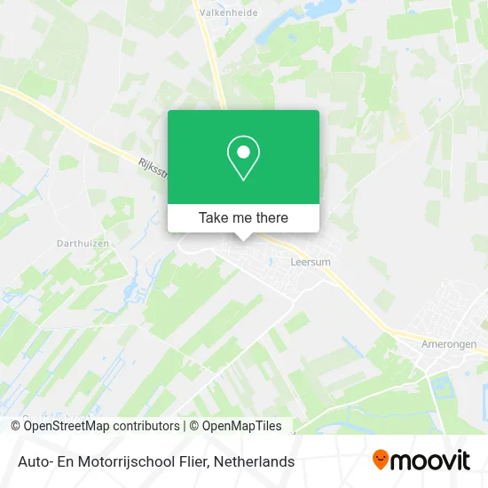 Auto- En Motorrijschool Flier map