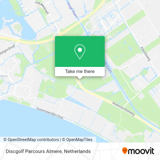 Discgolf Parcours Almere map