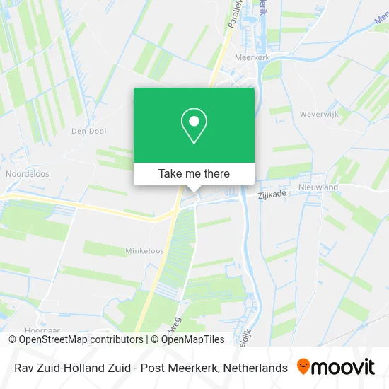 Rav Zuid-Holland Zuid - Post Meerkerk map