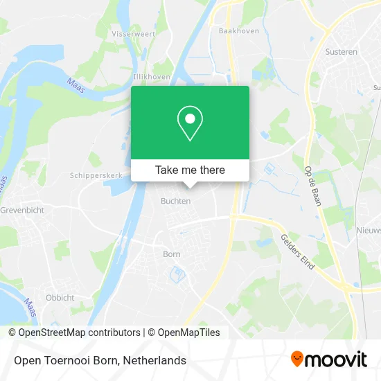 Open Toernooi Born map