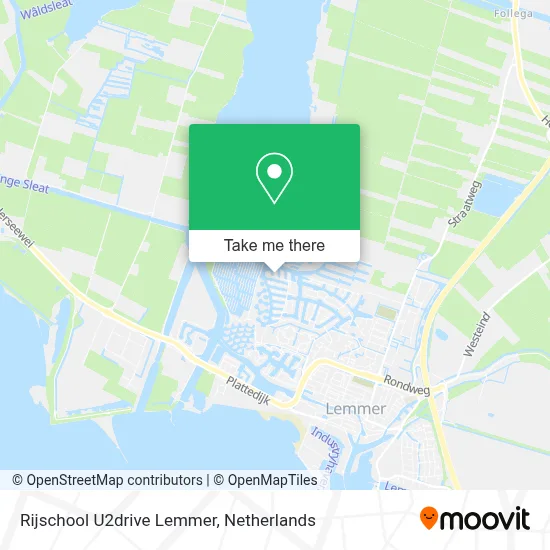 Rijschool U2drive Lemmer Karte
