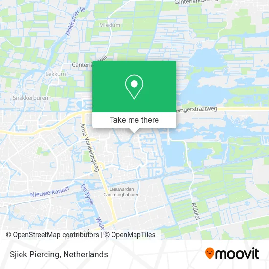 Sjiek Piercing map