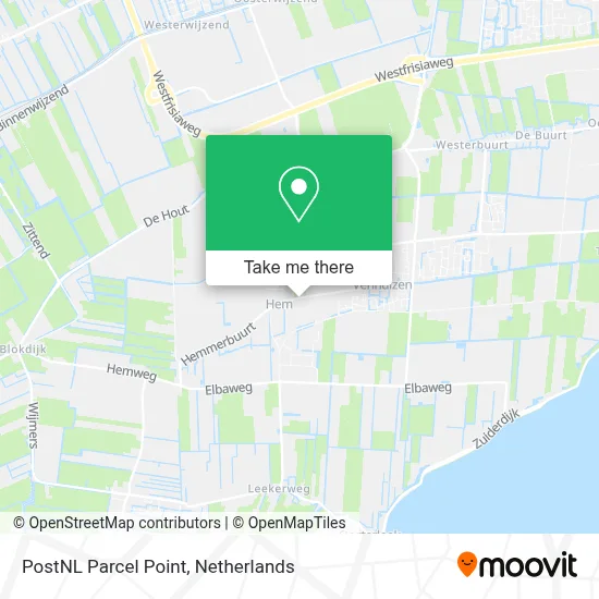 Postnl Pakketpunt map