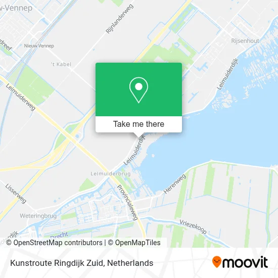 Kunstroute Ringdijk Zuid map
