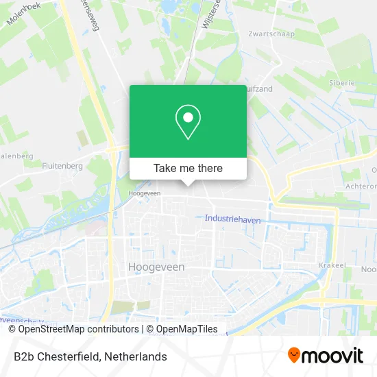 B2b Chesterfield map