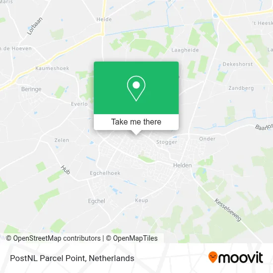 Postnl Pakketpunt map