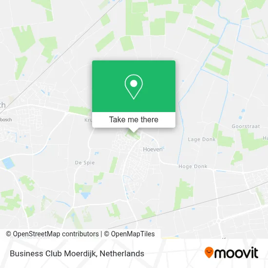 Business Club Moerdijk map