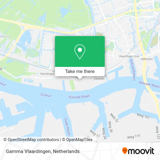 Gamma Vlaardingen map