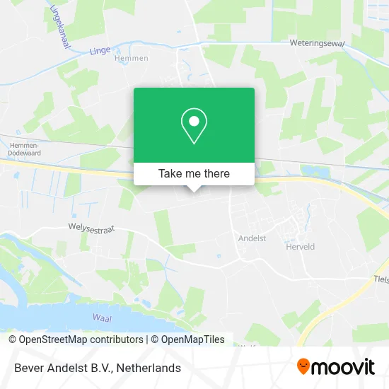 Bever Andelst B.V. map