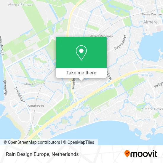 Rain Design Europe map