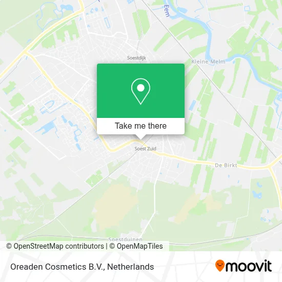 Oreaden Cosmetics B.V. map