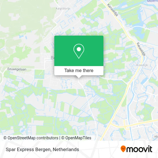 Spar Express Bergen map