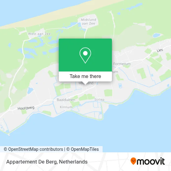 Appartement De Berg map