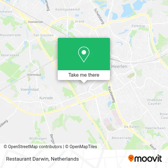 Restaurant Darwin map
