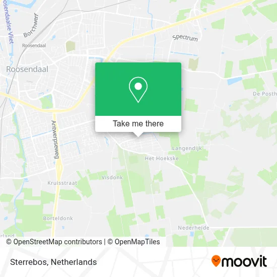 Sterrebos map