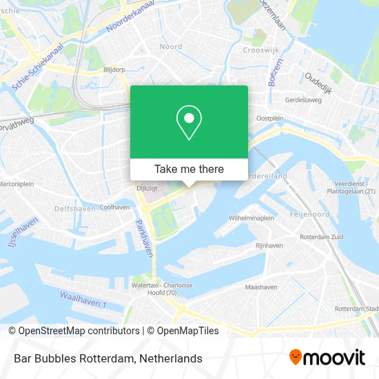 Bar Bubbles Rotterdam map