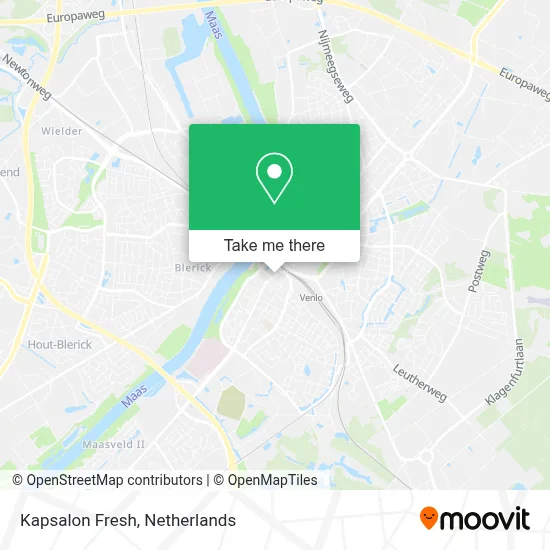 Kapsalon Fresh map