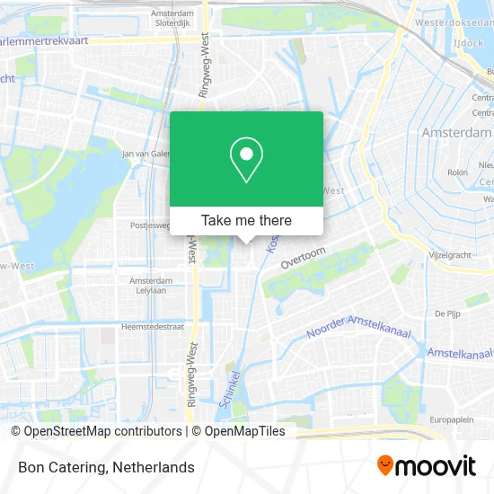 Bon Catering map