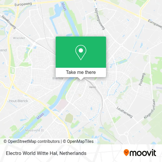 Electro World Witte Hal map