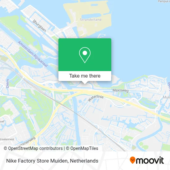 Nike Factory Store Muiden map
