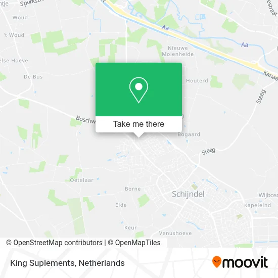 King Suplements map