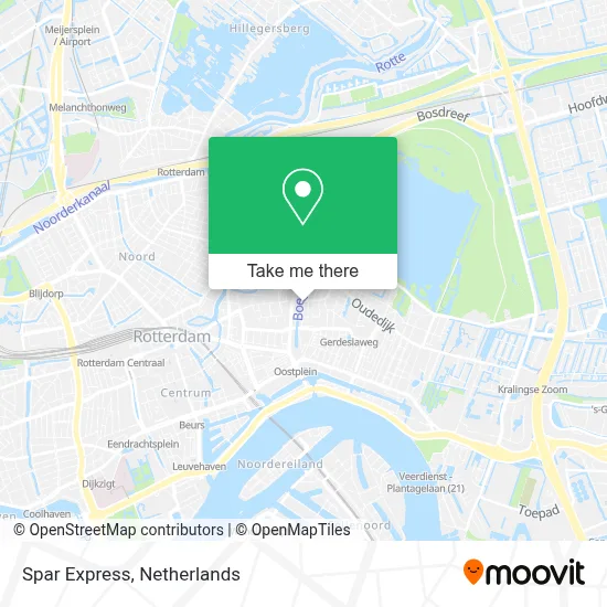 Spar Express map